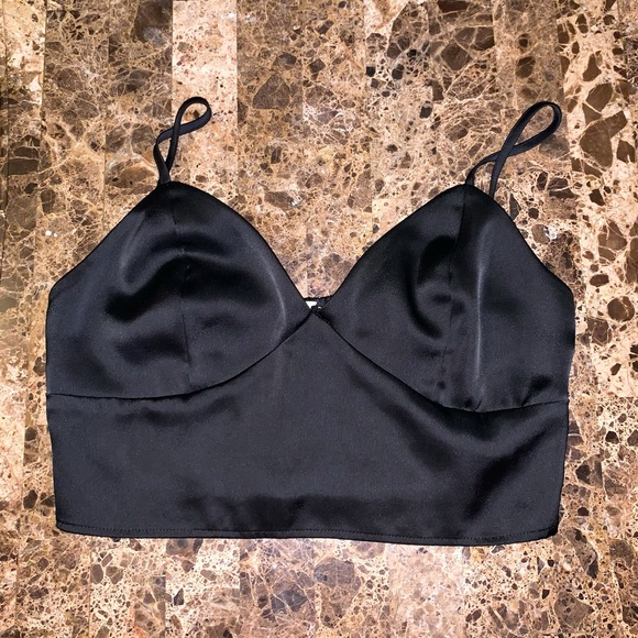 GARAGE Silk Crop Tank - Picture 1 of 3